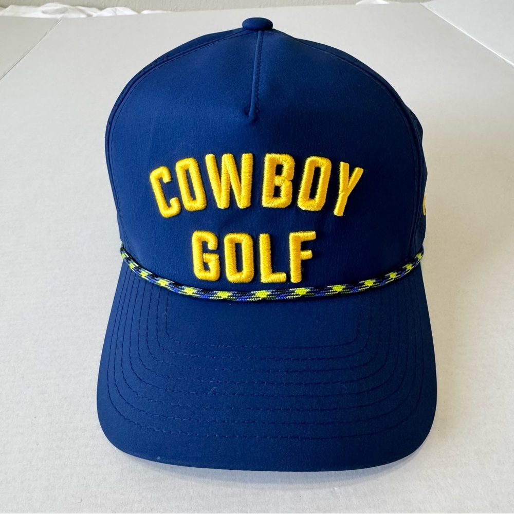 Cowboy Golf Hooey Snapback Hat Blue Yellow